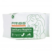 FRISS Sanitary Pad Премиальные ежедневные гигиенические прокладки для женщин (Чип 4 в 1 с турмалином и наносеребром), 30шт/уп, 155мм,1 капля FRISS Sanitary Pad Премиальные ежедневные гигиенические прокладки для женщин (Чип 4 в 1 с турмалином и наносеребром), 30шт/уп, 155мм,1 капля