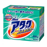 KAO Attack Bio EX Стиральный био-порошок концентрированный универсальный, 0,9 кг.