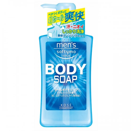 KOSE Men's Softymo Мужской гель для душа с охлаждающим эффектом и цитрусовым ароматом