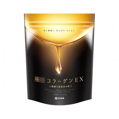 Nihon Shinyaku Premium Collagen EX Powder Морской коллаген с плацентой и гиалуроновой кислотой