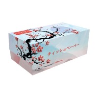 Бумажные салфетки в коробке Tokiko Japan 2-слойные, 250 шт