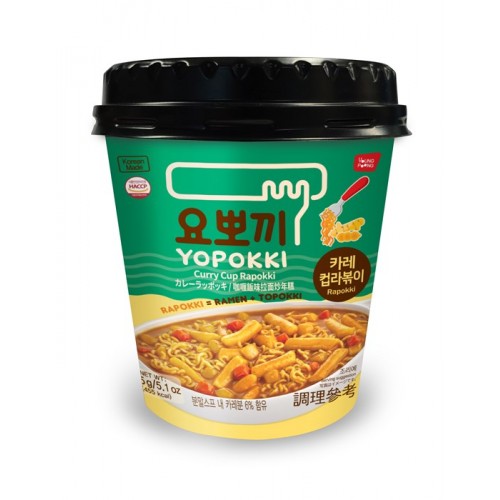 YOPPOKI Рапокки с соусом Карри (рамен с рисовыми палочками), стакан 145 г