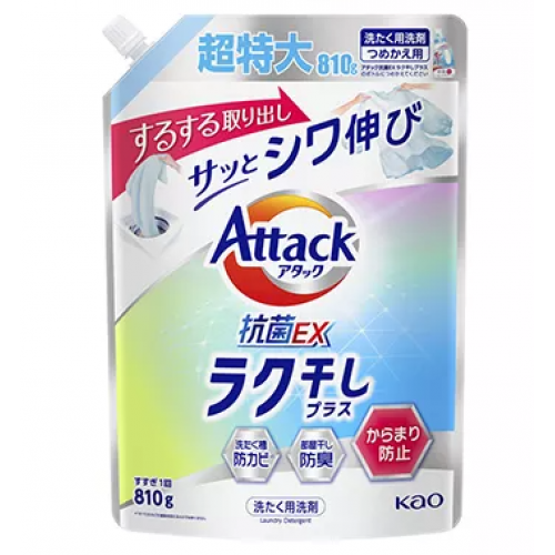 KAO Attack Antibacterial EX Easy Drying Жидкое средство для стирки с эффектом уменьшения складок