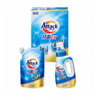 KAO Attack Antibacterial EX Gift K AR-10A Набор: Концентрированное жидкое средство для стирки с антибактериальным эффектом