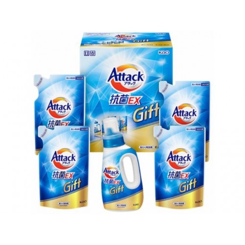KAO Attack Antibacterial EX Gift K AR-30A Набор: Концентрированное жидкое средство для стирки с антибактериальным эффектом