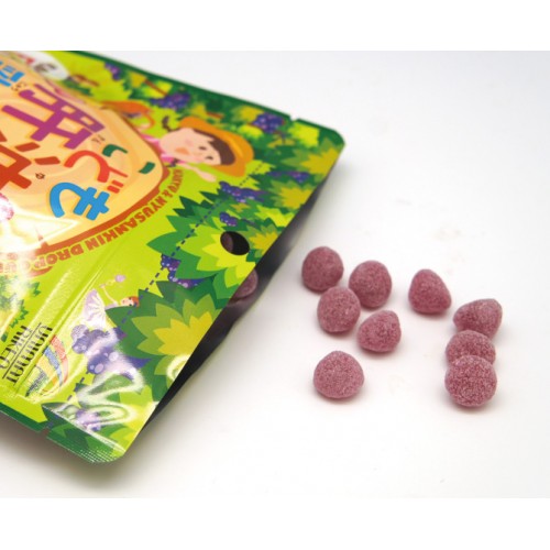 'Unimat Riken' Рыбий жир с витаминами и молочнокислыми бактериями жевательные конфеты со вкусом винограда, 100 таблеток 'Unimat Riken' Рыбий жир с витаминами и молочнокислыми бактериями жевательные конфеты со вкусом винограда, 100 таблеток