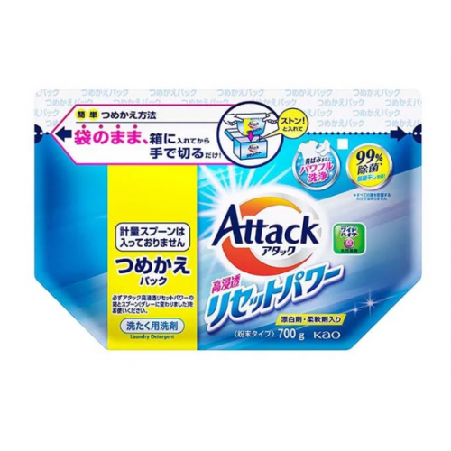 KAO Attack Multi-Action Стиральный порошок с высокоактивным отбеливающим эффектом и цветочным ароматом