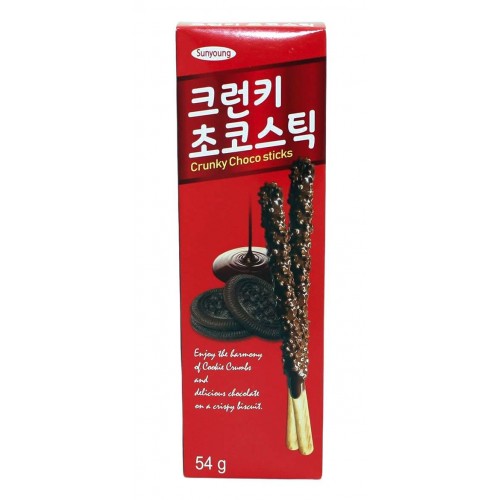 Sunyoung Палочки Поки шоколадные с крошеным печеньем, 54 г