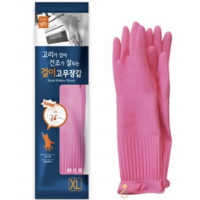 HOME MJ Перчатки из натурального латекса (полноразмерные, с крючком и резинкой), размер М