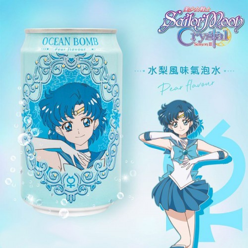 Лимонад 'Сейлор Мун' Ocean Bomb со вкусом груши, 330мл Лимонад 'Сейлор Мун' Ocean Bomb со вкусом груши, 330мл