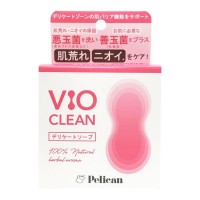 PELICAN VIO CLEAN Слабокислотное мыло для деликатных зон, с натуральным травяным ароматом, 105 г