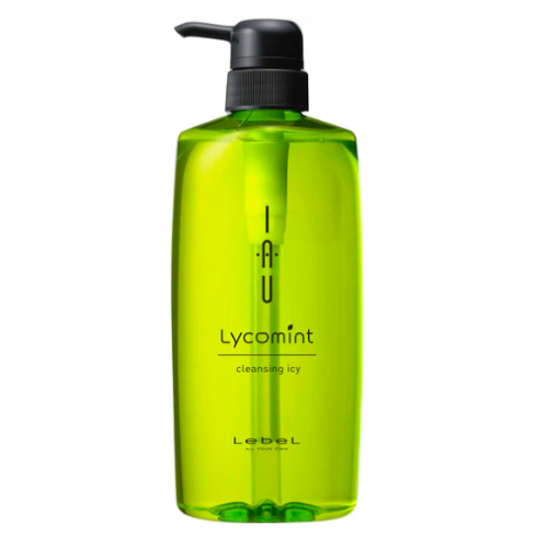 Охлаждающий антиоксидантный шампунь для натуральных и окрашенных волос Lebel IAU Lycomint cleansing icy