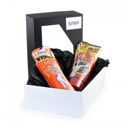 SANA Esteny Подарочный набор «ПОДТЯНУТЫЙ СИЛУЭТ»: Массажный гель - скраб для тела c морской солью, 240 г + Массажная эмульсия для тела, 200 мл SANA Esteny Подарочный набор «ПОДТЯНУТЫЙ СИЛУЭТ»: Массажный гель - скраб для тела c морской солью, 240 г + Массажная эмульсия для тела, 200 мл