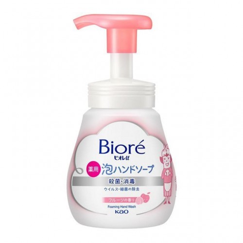  Мыло-пенка для рук с антибактериальным эффектом KAO Biore, для всей семьи, с ароматом фруктов, 240 мл