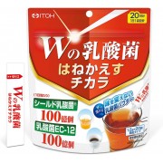ITOH Double Lactic Acid Пробиотик двойной силы из двух видов лактобактерий, 20 стиков ITOH Double Lactic Acid Пробиотик двойной силы из двух видов лактобактерий, 20 стиков