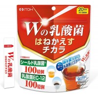 ITOH Double Lactic Acid Пробиотик двойной силы из двух видов лактобактерий, 20 стиков