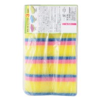 PRO SPONGE Профессиональная губка для посуды с антибактериальной пропиткой, трехслойная S-образная, жесткий верхний слой, 5 шт