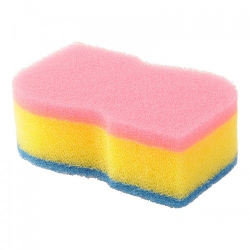 PRO SPONGE Профессиональная губка для посуды с антибактериальной пропиткой, трехслойная S-образная, жесткий верхний слой, 5 шт PRO SPONGE Профессиональная губка для посуды с антибактериальной пропиткой, трехслойная S-образная, жесткий верхний слой, 5 шт