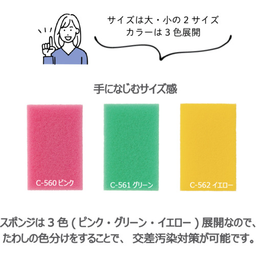 PRO SPONGE S Профессиональная губка для посуды с антибактериальной пропиткой, двухслойная, без абразивных частиц, 1 шт, 11x7х3 см PRO SPONGE S Профессиональная губка для посуды с антибактериальной пропиткой, двухслойная, без абразивных частиц, 1 шт, 11x7х3 см