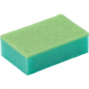PRO SPONGE S Профессиональная губка для посуды с антибактериальной пропиткой, двухслойная, без абразивных частиц, 1 шт, 11x7х3 см PRO SPONGE S Профессиональная губка для посуды с антибактериальной пропиткой, двухслойная, без абразивных частиц, 1 шт, 11x7х3 см