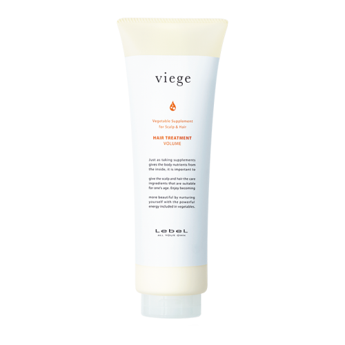 Lebel Viege Treatment VOLUME Маска для объема тонких и ослабленных волос на основе 12 растительных масел, туба