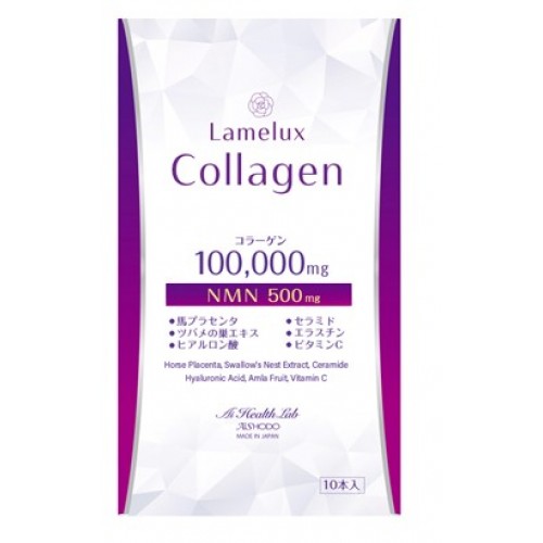 AISHODO Lamelux Collagen Жидкий морской коллаген с NMN и плацентой, 10 стиков по 12 г AISHODO Lamelux Collagen Жидкий морской коллаген с NMN и плацентой, 10 стиков по 12 г
