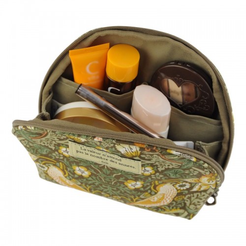 Косметичка женская овальная 'Цветы и птицы', хаки Косметичка женская овальная 'Цветы и птицы', хаки