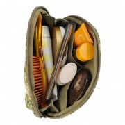 Косметичка женская овальная 'Цветы и птицы', хаки Косметичка женская овальная 'Цветы и птицы', хаки