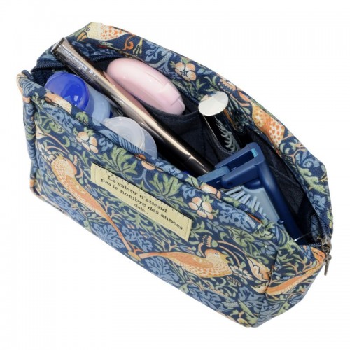 Косметичка женская 'Цветы и птицы', синий цвет Косметичка женская 'Цветы и птицы', синий цвет