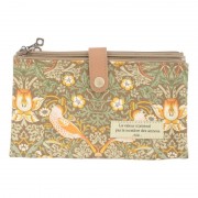 Косметичка женская 'Цветы и птицы', цвет хаки Косметичка женская 'Цветы и птицы', цвет хаки