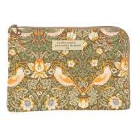Косметичка женская 'Цветы и птицы', цвет хаки