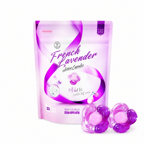 TOP STEP Capsule Laundry Detergent Капсулы для стирки 3 в 1 'Сила 7 ферментов', аромат лаванды