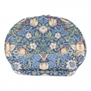 Косметичка женская овальная 'Цветы и птицы', синяя Косметичка женская овальная 'Цветы и птицы', синяя
