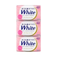 KAO Натуральное увлажняющее туалетное мыло "White" со скваланом (роскошный аромат роз) 85г х 3шт
