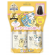 KOSE Bioliss Pure Retouch Pair Silky Straight Set Набор по уходу за волнистыми волосами восстанавливающий и увлажняющий с экстрактом персика: шампунь и кондиционер