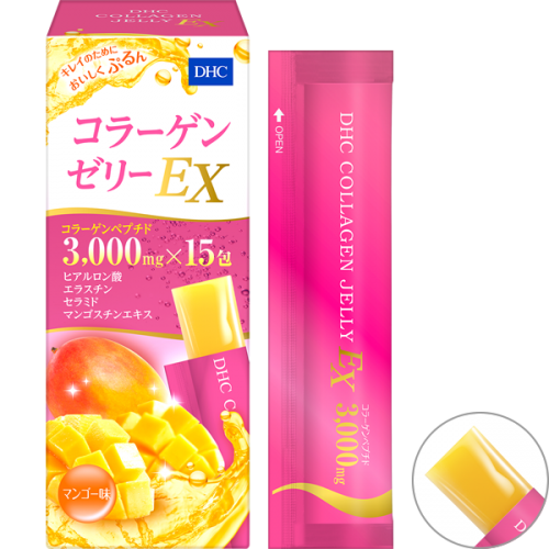 DHC Collagen Jelly EX Коллагеновое желе со вкусом манго 3000 мг, 15 стикиков DHC Collagen Jelly EX Коллагеновое желе со вкусом манго 3000 мг, 15 стикиков