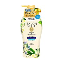 KOSE Salon Style Air in Smooth Кондиционер для волос разглаживающий, с органическими маслами, с ароматом цветов и трав, 500мл.