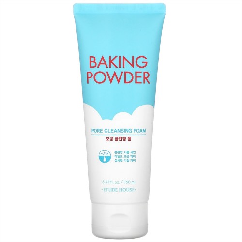 ETUDE HOUSE Baking Powder Pore Cleansing Foam Пенка для умывания для глубокого очищение пор и легкого отшелушивания кожи, 160мл
