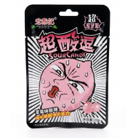HONG TAI KEE Sour Candy Суперкислые леденцы со вкусом клубники