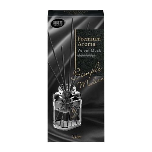 ST Освежитель воздуха для комнаты 'SHOSHU RIKI' «Бархатный мускус» (стеклянный флакон + наполнитель + палочки), 50 мл