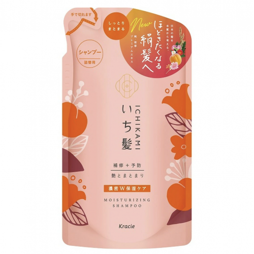 Увлажняющий и восстанавливающий шампунь для волос Kracie с ароматом абрикоса и цветущей горной вишни, 330 мл