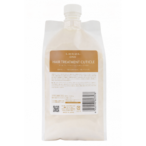 LEBEL ONE TREATMENT CUTICLE Refill Маска для интенсивного увлажнения и разглаживания волос, запасной блок