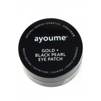 AYOUME GOLD+BLACK PEARL EYE PATCH Маски-патчи для глаз от темных кругов с золотом и черным жемчугом