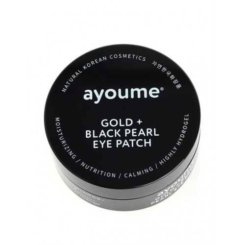 AYOUME GOLD+BLACK PEARL EYE PATCH Маски-патчи для глаз от темных кругов с золотом и черным жемчугом