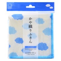 KOKUBO Kayaori Тканевая салфетка для посуды и кухни, с высокой впитывающей способностью и принтом Облако