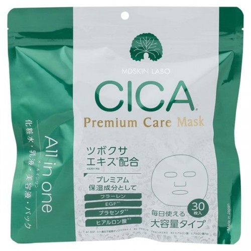 SHIN FACTORY MDSKIN LABO CICA Premium Тканевая увлажняющая и восстанавливающая маска для лица с экстрактом центеллы азиатской