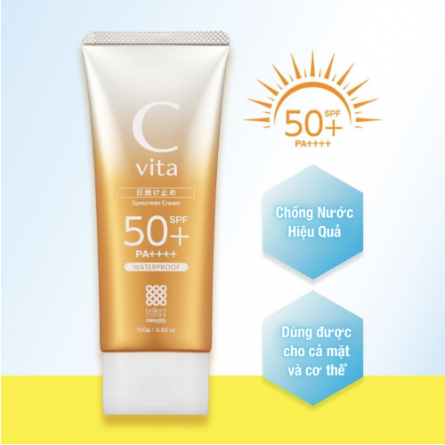 C vita Sunscreen Cream Увлажняющий солнцезащитный крем для лица и тела с витамином С, SPF 50+ PA++++ C vita Sunscreen Cream Увлажняющий солнцезащитный крем для лица и тела с витамином С, SPF 50+ PA++++