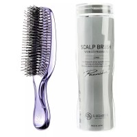 S-HEART-S Scalp Brush World Premium (Фиолетовая) Массажная расческа