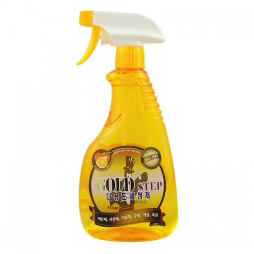 GOLD STEP Multi-Purpose Cleaner Универсальное жидкое чистящее средство для дома (с частицами золота), 550 мл