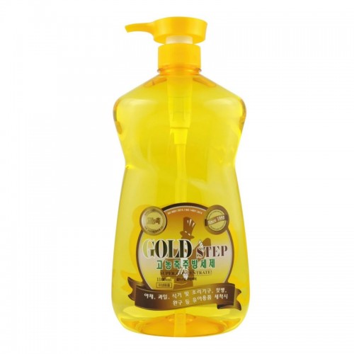  Жидкость для мытья посуды с частицами золота GOLD STEP